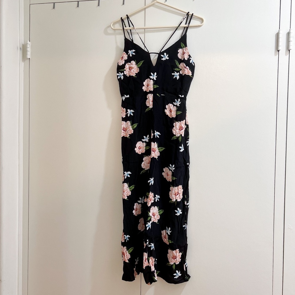 Topshop Floral Jumpsuit
